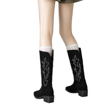 Load image into Gallery viewer, Retro Embroidered Western Cowboy Boots