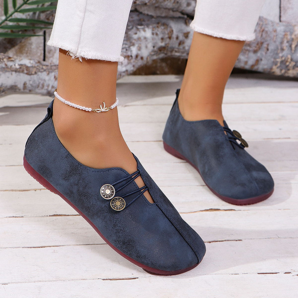 Women's Square Toe Slip-On Sandals | Soft Flat Cushioned Summer Shoes