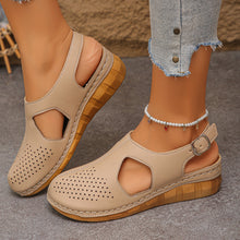 Load image into Gallery viewer, Women's Platform Buckle Slides - Comfortable Slip-On Sandals with Thick Sole