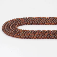 Load image into Gallery viewer, 4mm Genuine Brown Garnet Round Smooth Beads, Sku#U1656