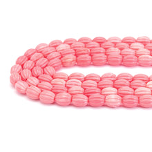 Load image into Gallery viewer, 10x13mm Pink Pumpkin Resin Beads, Sku#U2047