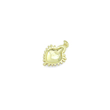 Load image into Gallery viewer, White Enamel Gold Heart Charm Pendant,Sku#LD719