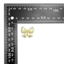 Load image into Gallery viewer, Gold Silver Bow Connector Charm Pendant, Sku#A311