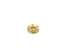 Load image into Gallery viewer, CZ Roundelle Gold Silver Spacer, Sku#B342