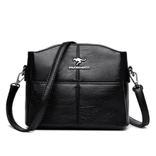 Load image into Gallery viewer, Women's Genuine Leather Embroidered Crossbody Bag – Large Capacity Shoulder Bag