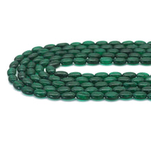 Load image into Gallery viewer, Emerald Jade in Flat Oval Smooth Beads, Sku#U1774