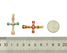 Load image into Gallery viewer, Enamel Cross Pendant, Sku#JL100