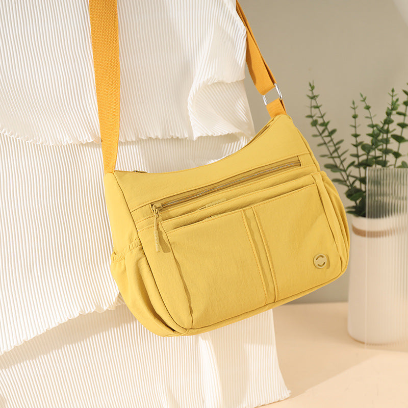 Large-Capacity Multi-Compartment Nylon Crossbody & Shoulder Bag