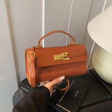 Load image into Gallery viewer, Chic Square Handbag with Lock Closure - Premium PU Leather Crossbody Bag for Women