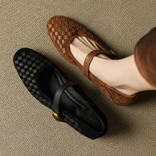 Load image into Gallery viewer, Mary Jane Sheepskin Leather Shoes With Single Strap