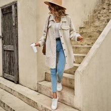 Load image into Gallery viewer, Women's Teddy Bear Plush Mid-Length Hooded Faux Fur Coat