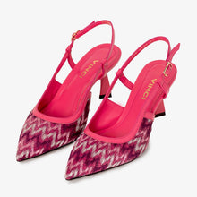 Load image into Gallery viewer, The Napoli Fuchsia Leather Slingback Women Sandal
