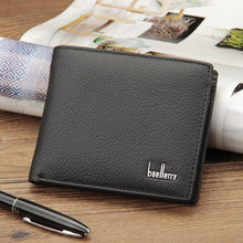 Load image into Gallery viewer, Men's Genuine Leather Bifold Wallet – Full-Grain Cowhide Short Coin Purse