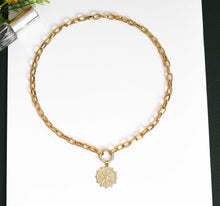 Load image into Gallery viewer, Paperclip Chain Necklace with many charm choice, sku#CL21