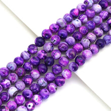Load image into Gallery viewer, Purple Agate Round Smooth Beads, Sku#U1744