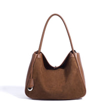 Load image into Gallery viewer, Genuine Leather Tote Bag for Women - Premium Cowhide Shoulder Bag with Zipper Pockets