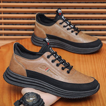 Load image into Gallery viewer, Men's Casual Sports Sneakers – Stylish PU Leather Round Toe Shoes