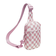 Load image into Gallery viewer, Waterproof Plaid Crossbody Bag - Lightweight Travel Sling Bag for Women &amp; Men
