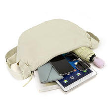 Load image into Gallery viewer, High-Capacity Nylon Shoulder Bag – Urban Minimalist Dumpling Bag for Women