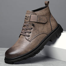 Load image into Gallery viewer, Men's Fleece-Lined High-Top Insulated Shoes | Non-Slip Rubber Sole | Warm Winter Sneakers