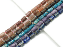 Load image into Gallery viewer, Natural Faceted Cylinder Gem Beads, 10x14mm, Sku#HY16