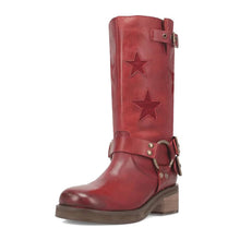 Load image into Gallery viewer, Women's Stitched Belt Buckle Ankle Boots – Chunky Low Heel, Round Toe, Slip-On
