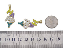 Load image into Gallery viewer, Enamel Happy Word Pendant, Sku#LD241