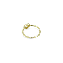 Load image into Gallery viewer, Dainty CZ Open Heart Adjustable Ring, Sku#LD583
