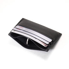 Load image into Gallery viewer, Genuine Leather Card Holder - Premium Cowhide Slim Wallet for Men &amp; Women
