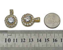 Load image into Gallery viewer, Large Round CZ Flower Charm, Sku#LK664