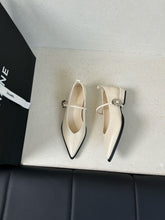 Load image into Gallery viewer, Women's Chunky Heel Mary Jane Shoes - French Retro Pointed Toe Buckle Dress Shoes