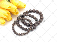 Load image into Gallery viewer, Natural Brown Snowflake Stretchy Bracelet