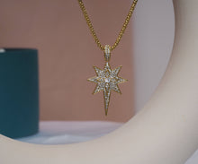 Load image into Gallery viewer, CZ North Star Charm, Sku#LK622