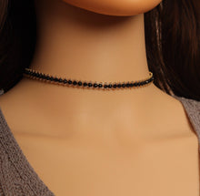 Load image into Gallery viewer, Black Beads Choker necklace, EF327