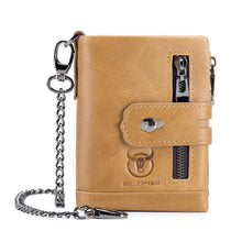 Load image into Gallery viewer, Retro Genuine Leather Bifold Wallet with Dual Zippers | Coin &amp; Card Organizer