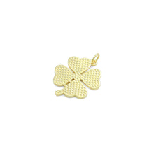 Load image into Gallery viewer, Gold Clover Shape Charm Pendant, Sku#LK1123