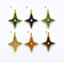 Load image into Gallery viewer, North Star Gemstone Charm, Sku#LY07