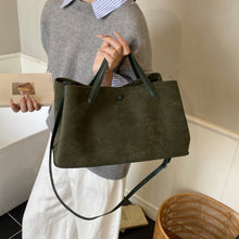 Load image into Gallery viewer, Women's Retro Suede Crossbody Bag - Casual Single Shoulder Handbag with Phone Pocket
