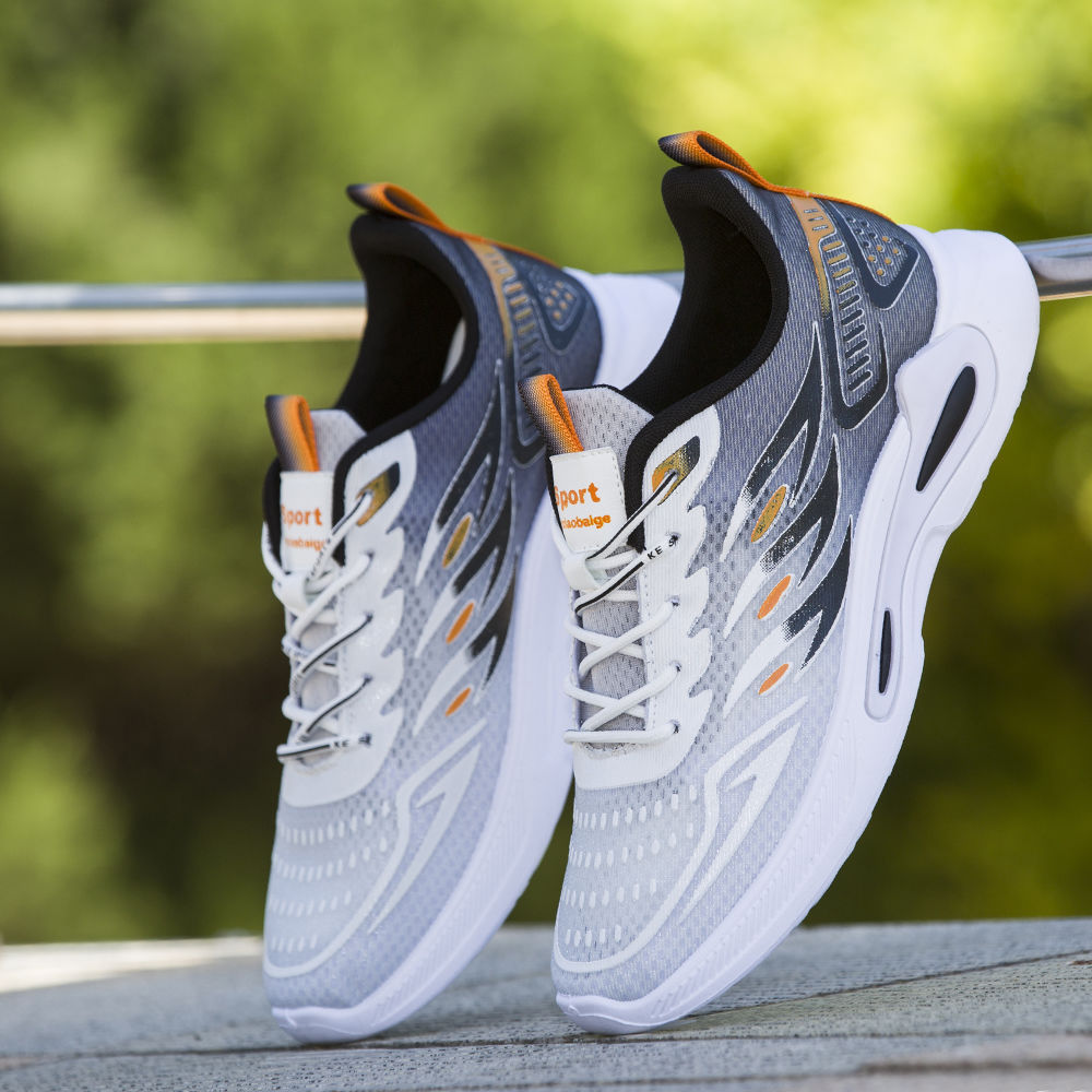 Men's Breathable Mesh Running Shoes - Lightweight Non-Slip Athletic Sneakers