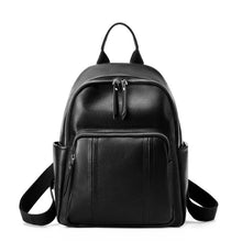 Load image into Gallery viewer, Women's Genuine Cowhide Leather Backpack - Large Capacity Travel Daypack | Coffee, Black, Brown