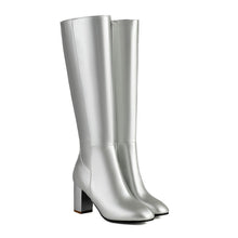 Load image into Gallery viewer, Women's Over-the-Knee High Heel Boots | Chunky Block Heel Thigh High Boots