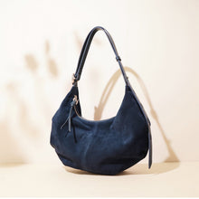 Load image into Gallery viewer, Women's High-Capacity Crossbody Bag – Matte Cowhide Leather Shoulder Bag