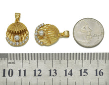 Load image into Gallery viewer, CZ Pearl on Shell Charm, Sku#LK642