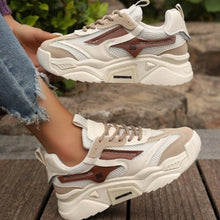 Load image into Gallery viewer, Breathable Mesh Platform Lace-Up Casual Sneakers