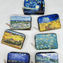 Load image into Gallery viewer, Van Gogh Art Cardholder Wallet | Anti-Magnetic Multi-Card Holder | Foldable PU Leather Card Case