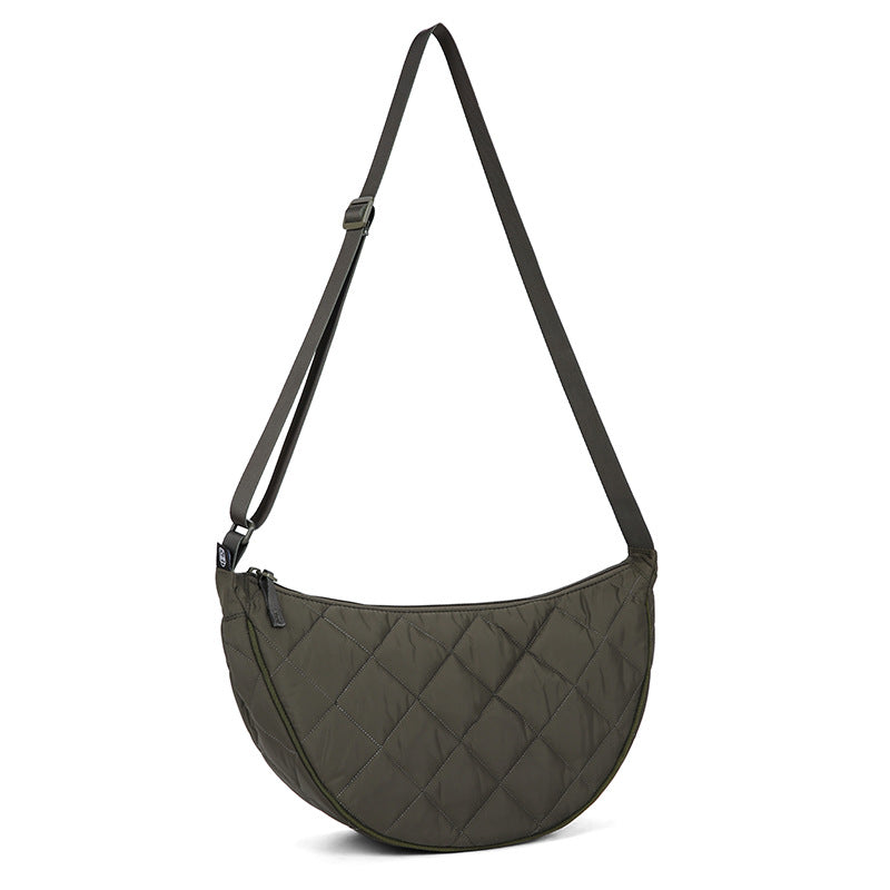 Women's High-Capacity Nylon Crossbody Shoulder Bag – Lightweight Everyday Bag