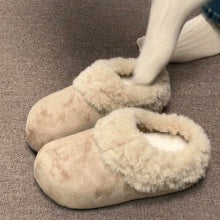 Load image into Gallery viewer, Retro Thick-Soled Fleece-Lined Slippers