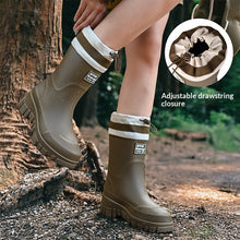 Load image into Gallery viewer, Women's Waterproof Tall Rain Boots | Non-Slip Knee-High &amp; Mid-Calf | All-Season