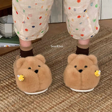 Load image into Gallery viewer, Chubby Bee Bear Slippers - Cute Cartoon Indoor House Shoes for Women &amp; Men