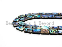Load image into Gallery viewer, Quality Natural Abalone Flat Rectangle Shell beads Strand
